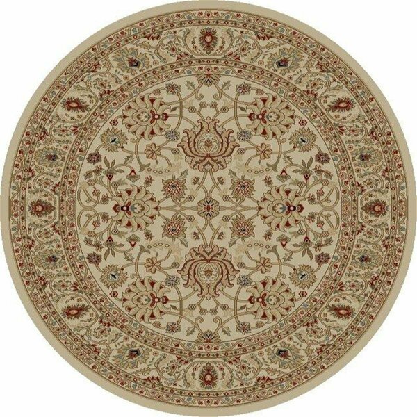 Concord Global Trading 7 ft. 10 in. Ankara Mahal - Round, Ivory 65529